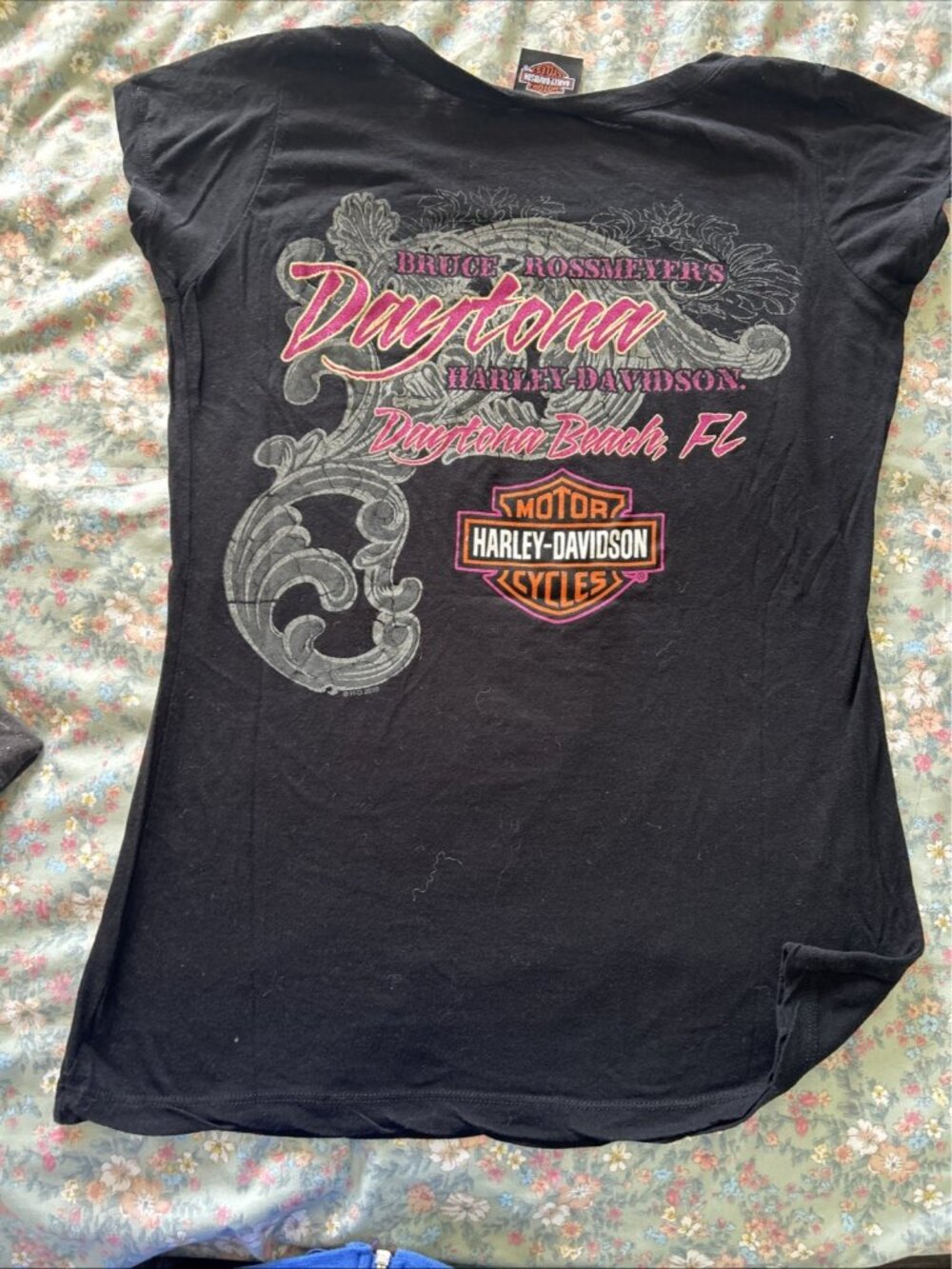 Lot 6 Harley-Davidson Women's Graphic T-Shirts Dealer WV FL  Sz L XL Tank - Picture 16 of 16